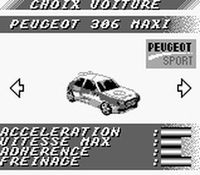 une photo d'Ã©cran de V-Rally Championship Edition sur Nintendo Game Boy